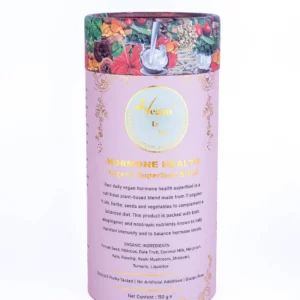 Hormone Health Organic Superfood Blend – A plant-based, vegan-friendly powder designed to support hormonal balance, overall wellbeing, and vitality.