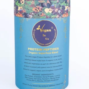 Protein Peptides Organic Superfood Blend – A plant-based protein powerhouse packed with essential amino acids for muscle recovery, strength, and overall wellness. 100% organic and vegan-friendly.