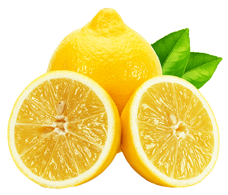 Lemon image on home page of Vegan Is Us superfoods website